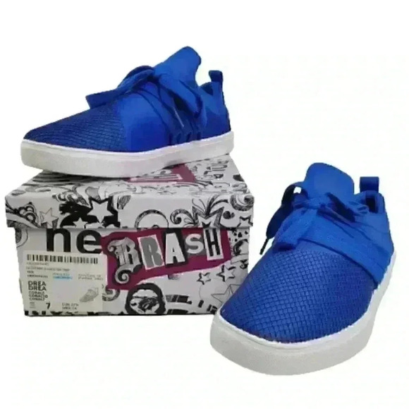 Brash Drea Women's Cobalt Blue Mesh Lace Up Fashion Sneakers Shoes Sz6/7… - Picture 2 of 8